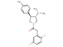 (3S*,4R*)-1-[(2,5-difluorophenyl)acetyl]-N,N-dimethyl-4-(4-methylphenyl)-3-pyrrolidinamine