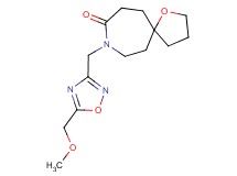 8-{[5-(methoxymethyl)-1,2,4-oxadiazol-3-yl]methyl}-1-oxa-8-azaspiro[4.6]undecan-9-one