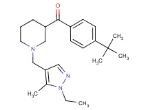 (4-tert-butylphenyl){1-[(1-ethyl-5-methyl-1H-pyrazol-4-yl)methyl]-3-piperidinyl}methanone