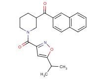 {1-[(5-isopropyl-3-isoxazolyl)carbonyl]-3-piperidinyl}(2-naphthyl)methanone