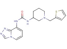 N-[1-(2-thienylmethyl)piperidin-3-yl]-N'-[1,2,4]triazolo[4,3-a]pyridin-8-ylurea