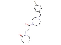 1-{3-[4-(4-fluorobenzyl)-1,4-diazepan-1-yl]-3-oxopropyl}-2-azepanone