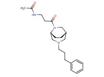 N-{3-oxo-3-[(1S*,5R*)-3-(3-phenylpropyl)-3,6-diazabicyclo[3.2.2]non-6-yl]propyl}acetamide
