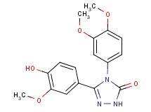 4-(3,4-dimethoxyphenyl)-5-(4-hydroxy-3-methoxyphenyl)-2,4-dihydro-3H-1,2,4-triazol-3-one