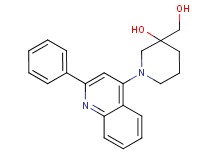 3-(hydroxymethyl)-1-(2-phenyl-4-quinolinyl)-3-piperidinol