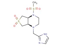 (4aS*,7aR*)-1-(1H-imidazol-2-ylmethyl)-4-(methylsulfonyl)octahydrothieno[3,4-b]pyrazine 6,6-dioxide