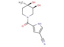 5-{[(3S*,4R*)-3,4-dihydroxy-4-methylpiperidin-1-yl]carbonyl}-1H-pyrrole-3-carbonitrile