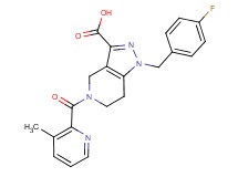 1-(4-fluorobenzyl)-5-[(3-methylpyridin-2-yl)carbonyl]-4,5,6,7-tetrahydro-1H-pyrazolo[4,3-c]pyridine-3-carboxylic acid