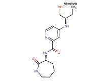 4-{[(1R)-1-(hydroxymethyl)propyl]amino}-N-[(3S)-2-oxo-3-azepanyl]-2-pyridinecarboxamide