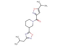 3-(3-isobutyl-1,2,4-oxadiazol-5-yl)-1-[(5-isopropylisoxazol-3-yl)carbonyl]piperidine