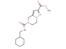 methyl 5-{[(cyclohexylmethyl)amino]carbonyl}-4,5,6,7-tetrahydropyrazolo[1,5-a]pyrazine-2-carboxylate
