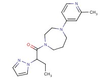 1-(2-methylpyridin-4-yl)-4-[2-(1H-pyrazol-1-yl)butanoyl]-1,4-diazepane