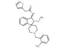 N-[(2R*,3R*)-2-methoxy-1'-(2-methylbenzyl)-2,3-dihydrospiro[indene-1,4'-piperidin]-3-yl]-2-(2-thienyl)acetamide