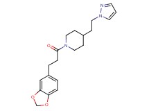1-[3-(1,3-benzodioxol-5-yl)propanoyl]-4-[2-(1H-pyrazol-1-yl)ethyl]piperidine