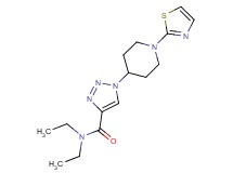 N,N-diethyl-1-[1-(1,3-thiazol-2-yl)piperidin-4-yl]-1H-1,2,3-triazole-4-carboxamide