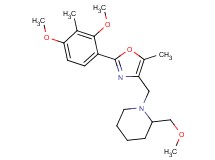 1-{[2-(2,4-dimethoxy-3-methylphenyl)-5-methyl-1,3-oxazol-4-yl]methyl}-2-(methoxymethyl)piperidine