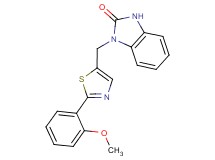1-{[2-(2-methoxyphenyl)-1,3-thiazol-5-yl]methyl}-1,3-dihydro-2H-benzimidazol-2-one