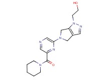 2-[5-[6-(piperidin-1-ylcarbonyl)pyrazin-2-yl]-5,6-dihydropyrrolo[3,4-c]pyrazol-1(4H)-yl]ethanol