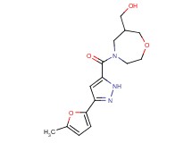 (4-{[3-(5-methyl-2-furyl)-1H-pyrazol-5-yl]carbonyl}-1,4-oxazepan-6-yl)methanol