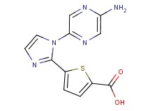 5-[1-(5-aminopyrazin-2-yl)-1H-imidazol-2-yl]thiophene-2-carboxylic acid