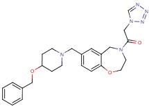 7-{[4-(benzyloxy)-1-piperidinyl]methyl}-4-(1H-tetrazol-1-ylacetyl)-2,3,4,5-tetrahydro-1,4-benzoxazepine