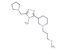 3-[4-methyl-5-(pyrrolidin-1-ylmethyl)-4H-1,2,4-triazol-3-yl]-1-[3-(methylthio)propyl]piperidine