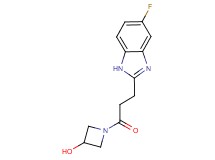 1-[3-(5-fluoro-1H-benzimidazol-2-yl)propanoyl]azetidin-3-ol