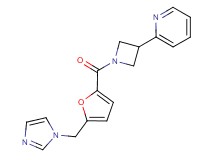 2-{1-[5-(1H-imidazol-1-ylmethyl)-2-furoyl]-3-azetidinyl}pyridine