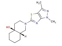 (4aS*,8aS*)-2-(1,3-dimethyl-1H-pyrazolo[3,4-d][1,3]thiazol-5-yl)octahydroisoquinolin-4a(2H)-ol