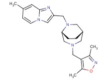 2-({(1S*,5R*)-3-[(3,5-dimethylisoxazol-4-yl)methyl]-3,6-diazabicyclo[3.2.2]non-6-yl}methyl)-7-methylimidazo[1,2-a]pyridine