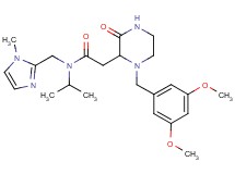 2-[1-(3,5-dimethoxybenzyl)-3-oxo-2-piperazinyl]-N-isopropyl-N-[(1-methyl-1H-imidazol-2-yl)methyl]acetamide