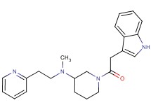 1-(1H-indol-3-ylacetyl)-N-methyl-N-[2-(2-pyridinyl)ethyl]-3-piperidinamine