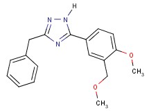 3-benzyl-5-[4-methoxy-3-(methoxymethyl)phenyl]-1H-1,2,4-triazole