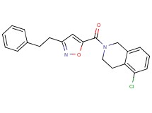 5-chloro-2-{[3-(2-phenylethyl)-5-isoxazolyl]carbonyl}-1,2,3,4-tetrahydroisoquinoline