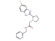 2-[2-(5-fluoro-1H-benzimidazol-2-yl)-1-pyrrolidinyl]-N-(2-pyridinylmethyl)acetamide