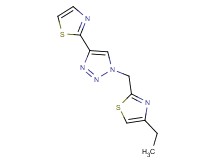 1-[(4-ethyl-1,3-thiazol-2-yl)methyl]-4-(1,3-thiazol-2-yl)-1H-1,2,3-triazole