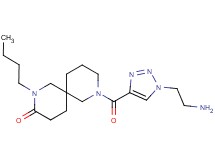 8-{[1-(2-aminoethyl)-1H-1,2,3-triazol-4-yl]carbonyl}-2-butyl-2,8-diazaspiro[5.5]undecan-3-one
