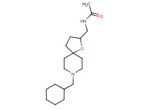 N-{[8-(cyclohexylmethyl)-1-oxa-8-azaspiro[4.5]dec-2-yl]methyl}acetamide