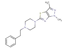 1,3-dimethyl-5-[4-(2-phenylethyl)piperazin-1-yl]-1H-pyrazolo[3,4-d][1,3]thiazole