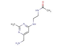 N-(2-{[6-(aminomethyl)-2-methylpyrimidin-4-yl]amino}ethyl)acetamide
