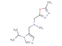 1-(1-isopropyl-1H-imidazol-5-yl)-N-methyl-N-[(5-methyl-1,3,4-oxadiazol-2-yl)methyl]methanamine
