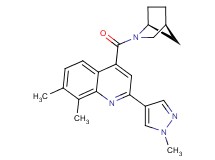 4-[(1S*,4S*)-2-azabicyclo[2.2.1]hept-2-ylcarbonyl]-7,8-dimethyl-2-(1-methyl-1H-pyrazol-4-yl)quinoline