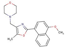 4-{[2-(4-methoxy-1-naphthyl)-5-methyl-1,3-oxazol-4-yl]methyl}morpholine
