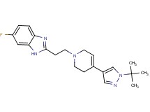 2-{2-[4-(1-tert-butyl-1H-pyrazol-4-yl)-3,6-dihydropyridin-1(2H)-yl]ethyl}-6-fluoro-1H-benzimidazole