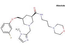 (3R,5S)-5-[(3-fluorophenoxy)methyl]-1-[(1-methyl-1H-imidazol-2-yl)methyl]-N-[3-(4-morpholinyl)propyl]-3-piperidinecarboxamide