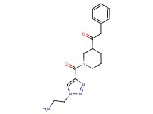 1-(1-{[1-(2-aminoethyl)-1H-1,2,3-triazol-4-yl]carbonyl}-3-piperidinyl)-2-phenylethanone hydrochloride