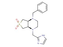 (4aR*,7aS*)-1-benzyl-4-(1H-imidazol-2-ylmethyl)octahydrothieno[3,4-b]pyrazine 6,6-dioxide