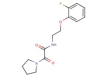 N-[2-(2-fluorophenoxy)ethyl]-2-oxo-2-pyrrolidin-1-ylacetamide