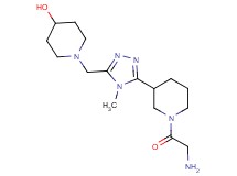 1-{[5-(1-glycyl-3-piperidinyl)-4-methyl-4H-1,2,4-triazol-3-yl]methyl}-4-piperidinol dihydrochloride