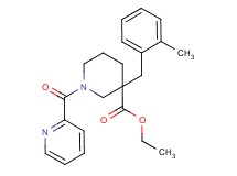 ethyl 3-(2-methylbenzyl)-1-(2-pyridinylcarbonyl)-3-piperidinecarboxylate